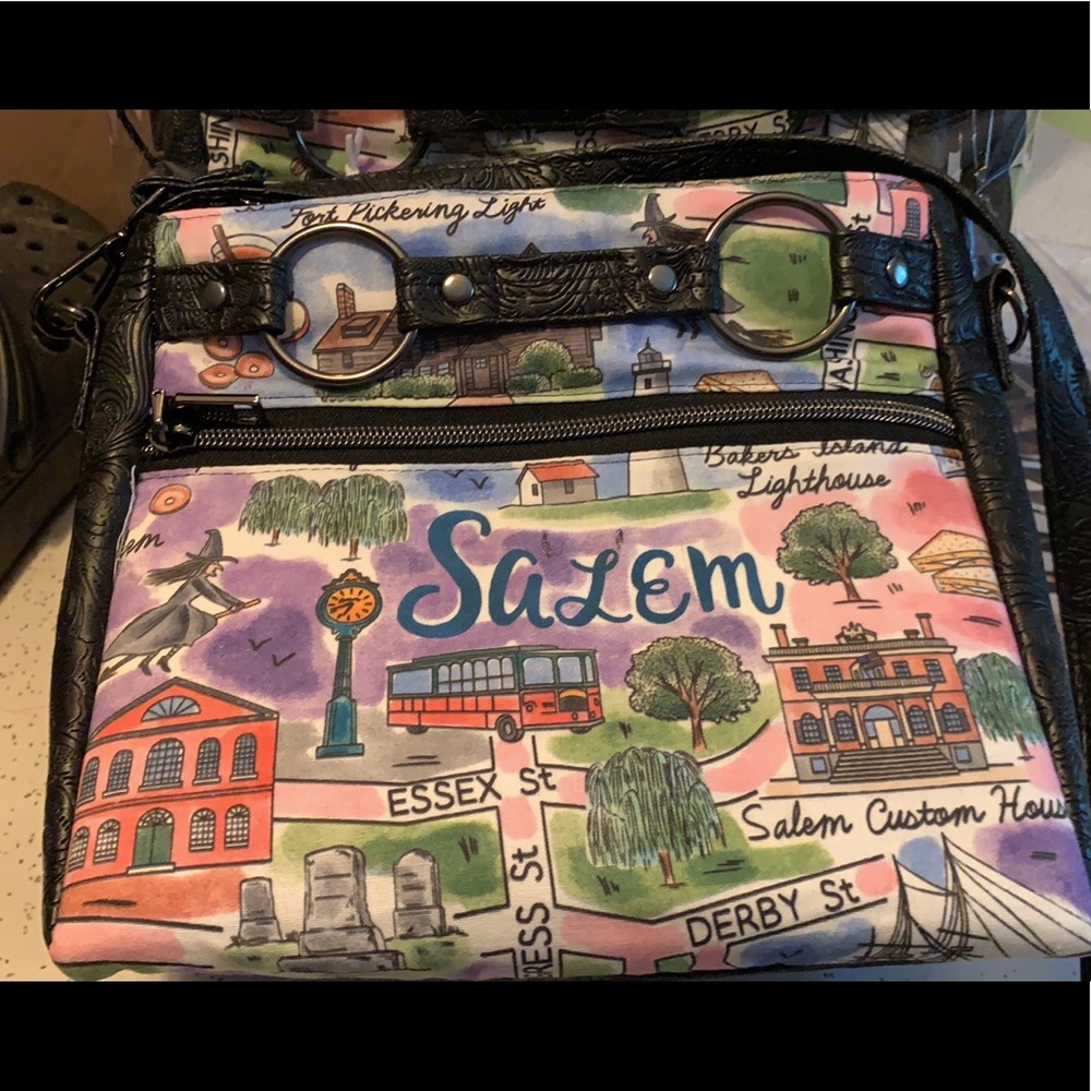 Salem cross body purse/ Halloween